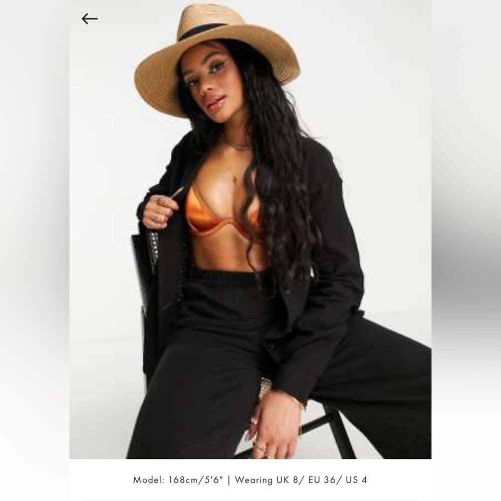 Asos two piece set. 10 in shirt and a size 12 but fit all like size 12 together